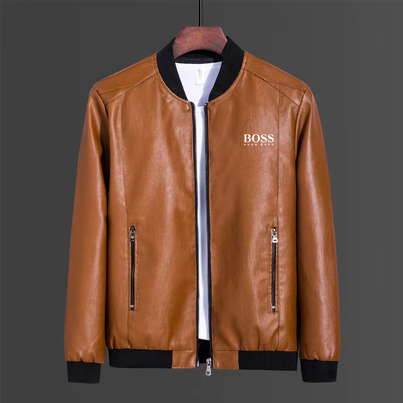 Veste en cuir Hugo Boss 2024