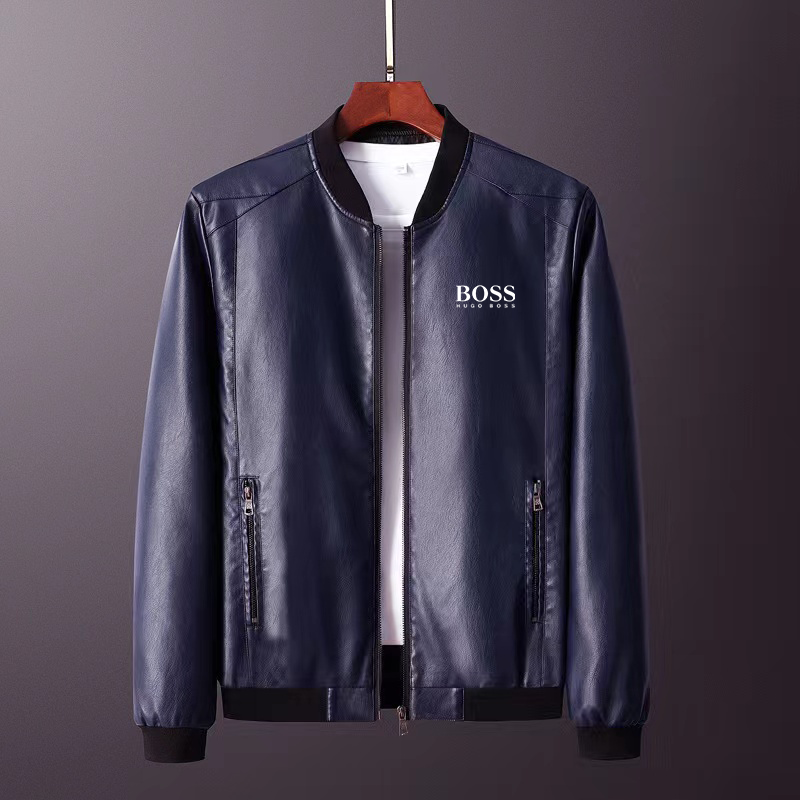 Veste en cuir Hugo Boss 2024