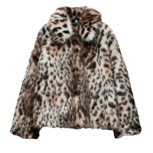 ROCCHI STORE™ - ECOPELLICCIA FUR  LEOPARDATO SCURO