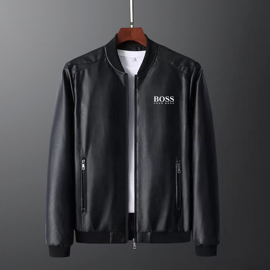 Veste en cuir Hugo Boss 2024